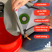 Reusable dust bag for Numatic Henry emptied and shaken out for reuse