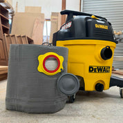 Reusable dust bag for DeWalt/Vacmaster/Einhell/Titan laid flat showing full bag shape