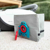 Close-up of the reusable dust bag fabric and collar for Miele Classic/Complete