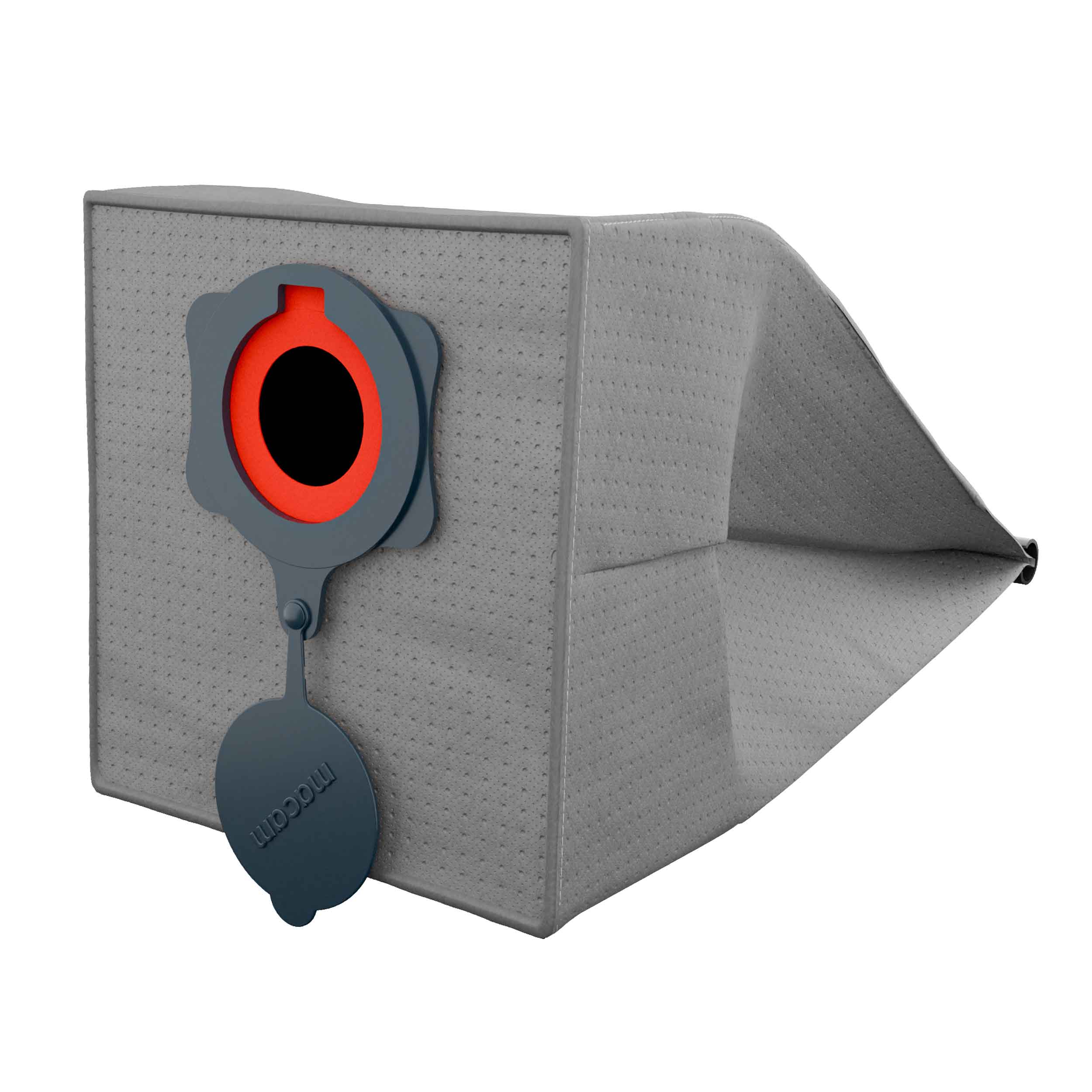 Reusable dust bag for Metabo, Starmix, 3M and BTI dust extractors - side view